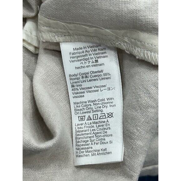 J.Crew Womens Shift Dress Sleeveless Crew Neck Linen Blend Silver Sand Sz 2 NWT - Picture 11 of 14